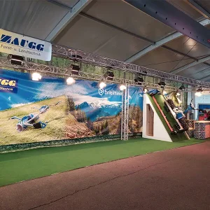 Messe Thun, 15x3x3.5m Traversenhaus mit Lichttechnik 2024